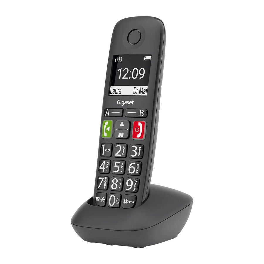 Gigaset E294 Big Button Cordless Phone, Single Handset