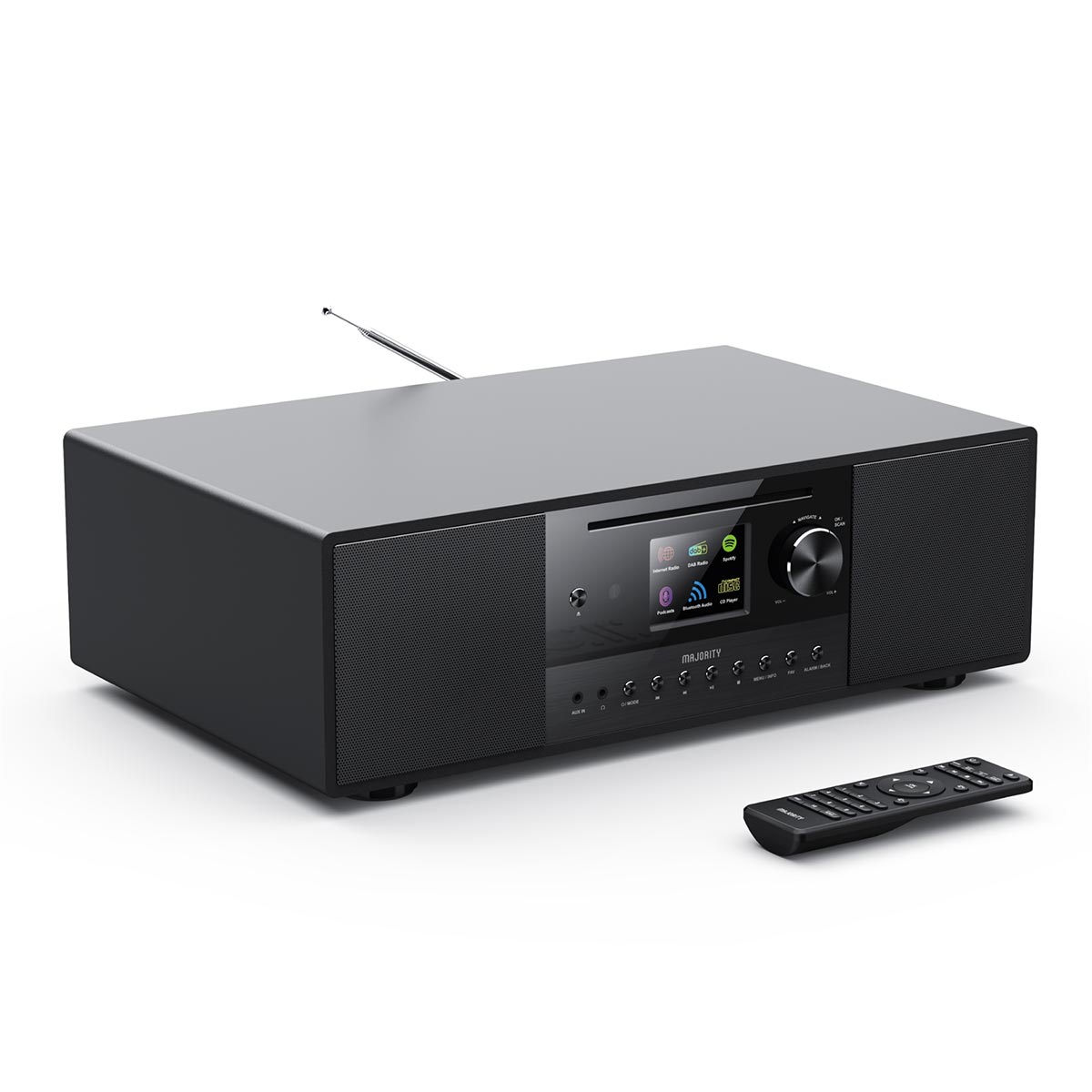 Majority Quadriga DAB+ Radio, Internet Radio, Spotify, Bluetooth, CD Player