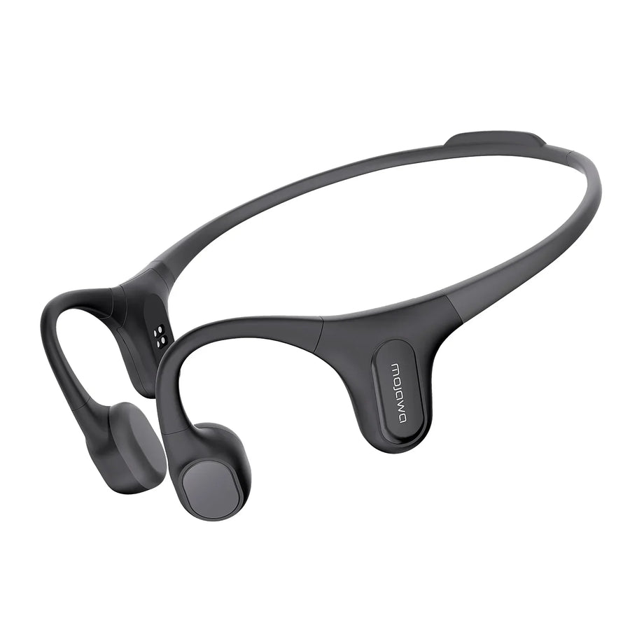 Run Plus Open-Ear Bone Conduction Headphones - IP68 Waterproof Marathon Running & Swimming - 2025 Version(Standard ) / Black