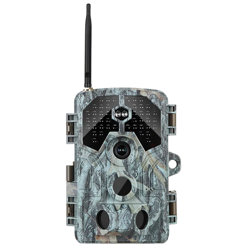 4K WIan 64MP Wildkamera mit 100ft Nachtsicht bewegungsaktiviert 0,1s Auslösegeschwindigkeit kein Leuchten wasserdicht für Wildbeobachtung und Sicherhe