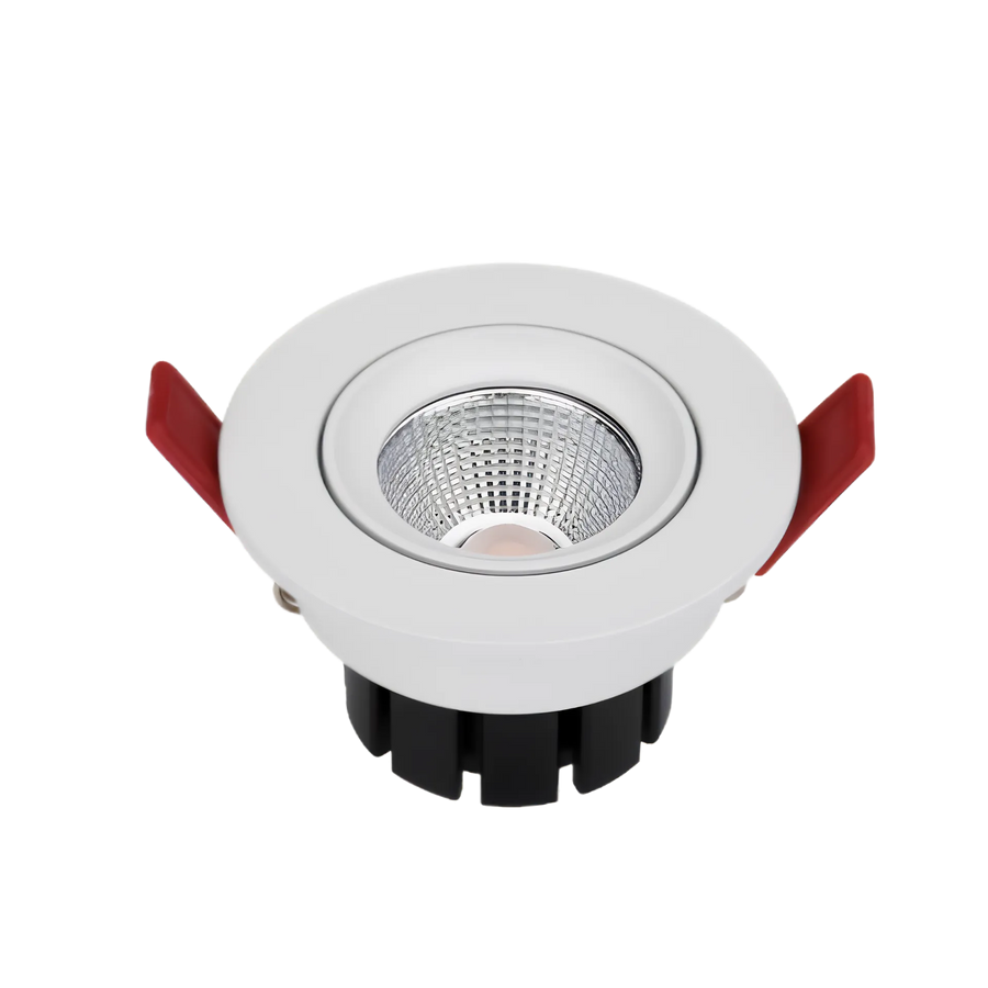 Einbau-Downlight 8W 24V DC, Farbtemperatur einstellbar 2000-6000K, CRI 95, 38° Linse, Lochmaß Ø68 mm