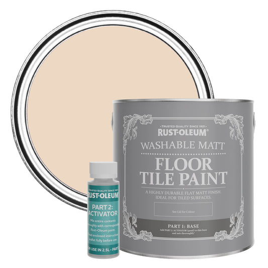 Rust-Oleum Pink Matt Floor Tile Paint - Eleanor