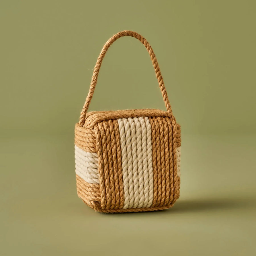 Elena Woven Cube Decorative Door Stopper