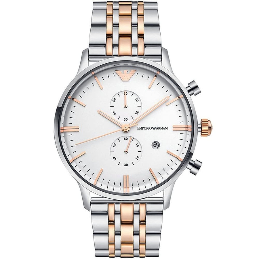 Emporio Armani AR0399 Chronograph Two-Tone Men's Watch