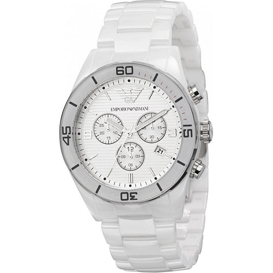 Emporio Armani AR1424 White Ceramica Men's Watch