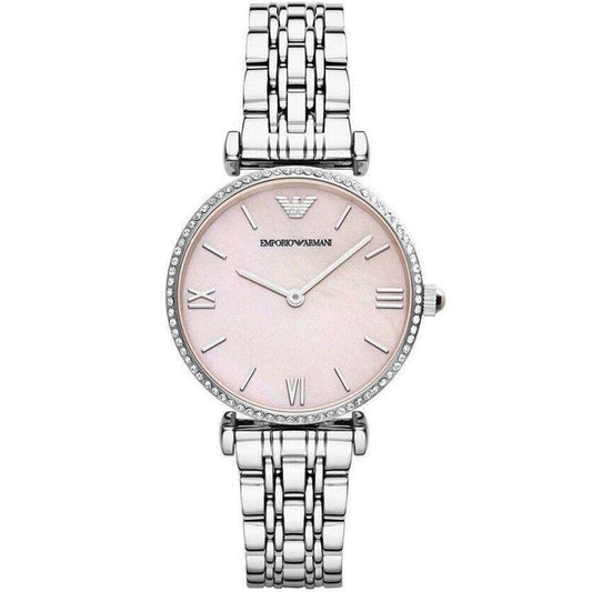 Emporio Armani AR1779 Ladies Watch Gianni T-Bar Pink