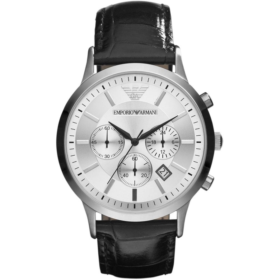 Emporio Armani AR2432 Men's Silver Dial Chronograph Watch
