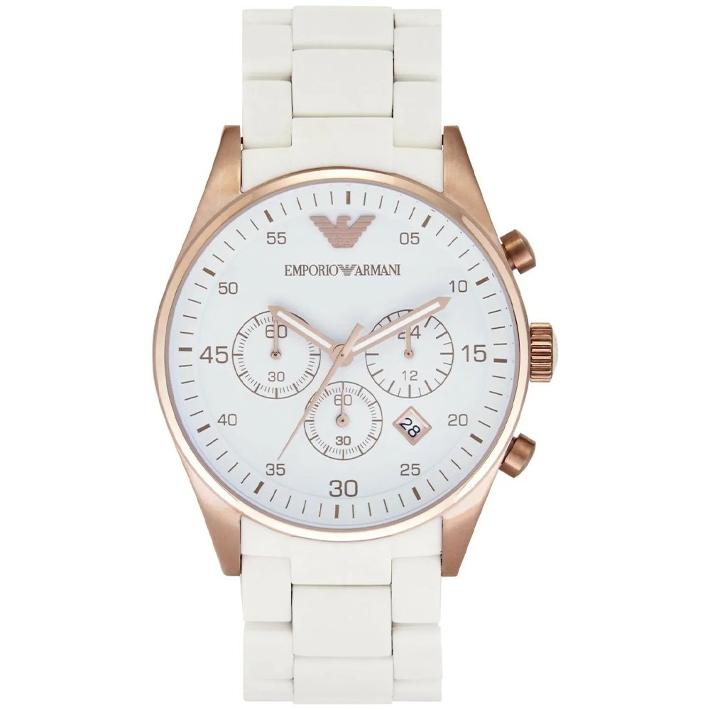 Emporio Armani AR5919 Men's Sportivo Watch White