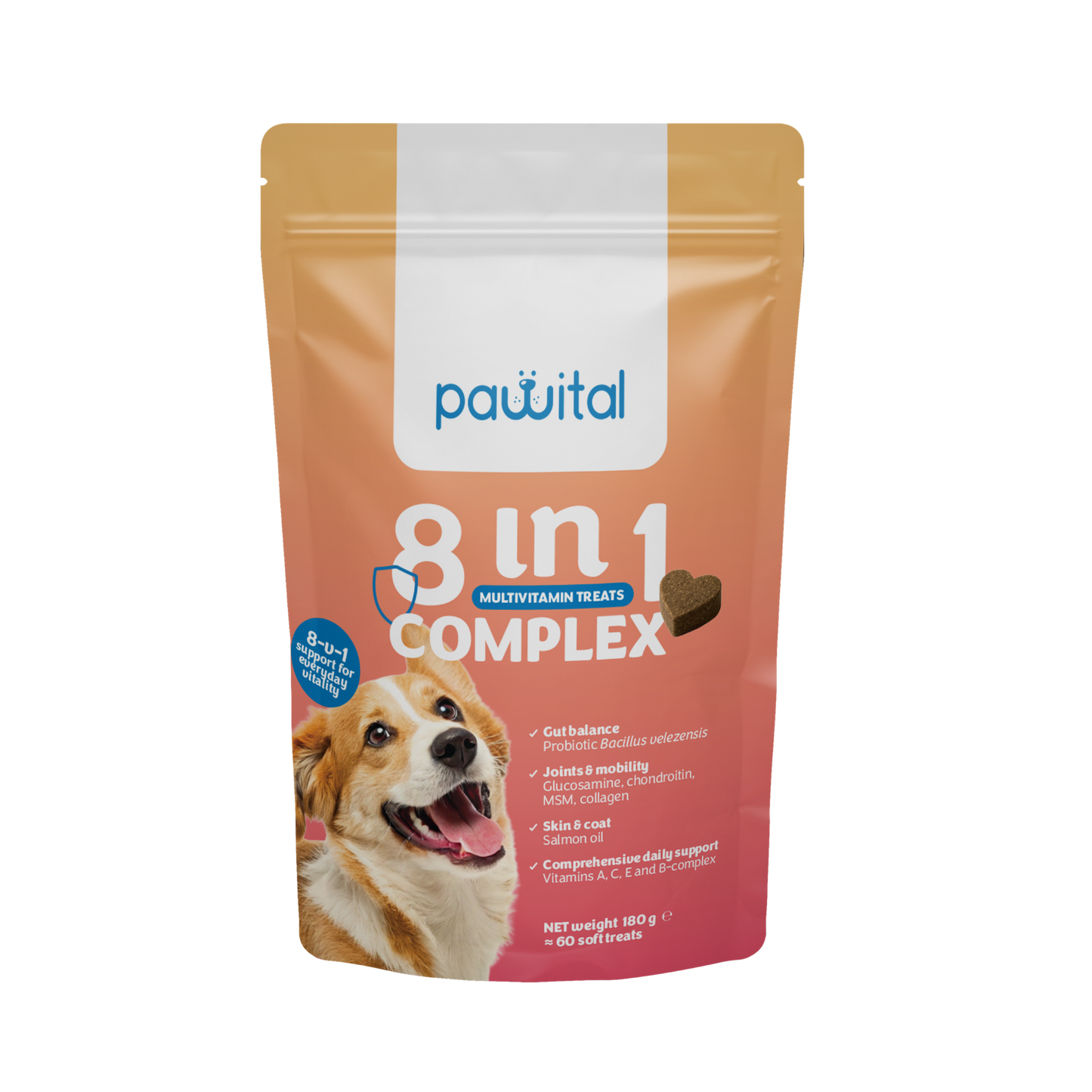8-in-1 Komplex – Tägliche Unterstützung für Hunde
