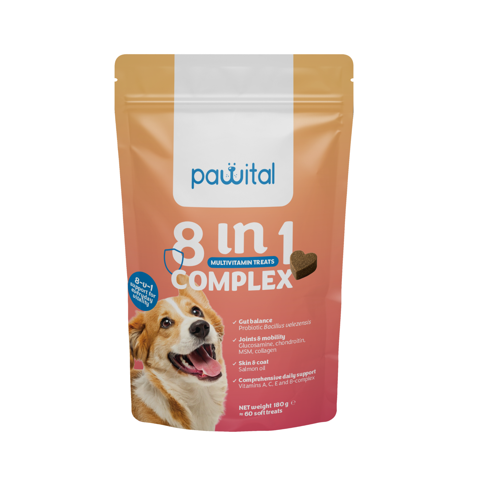 8-in-1 Komplex – Tägliche Unterstützung für Hunde