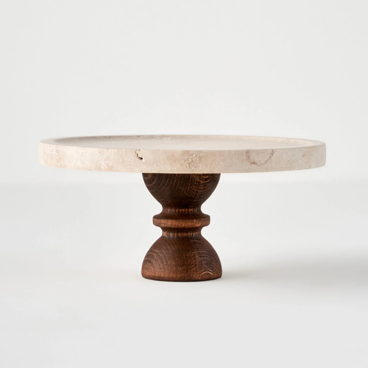 Ephesus Travertine Cake Stand
