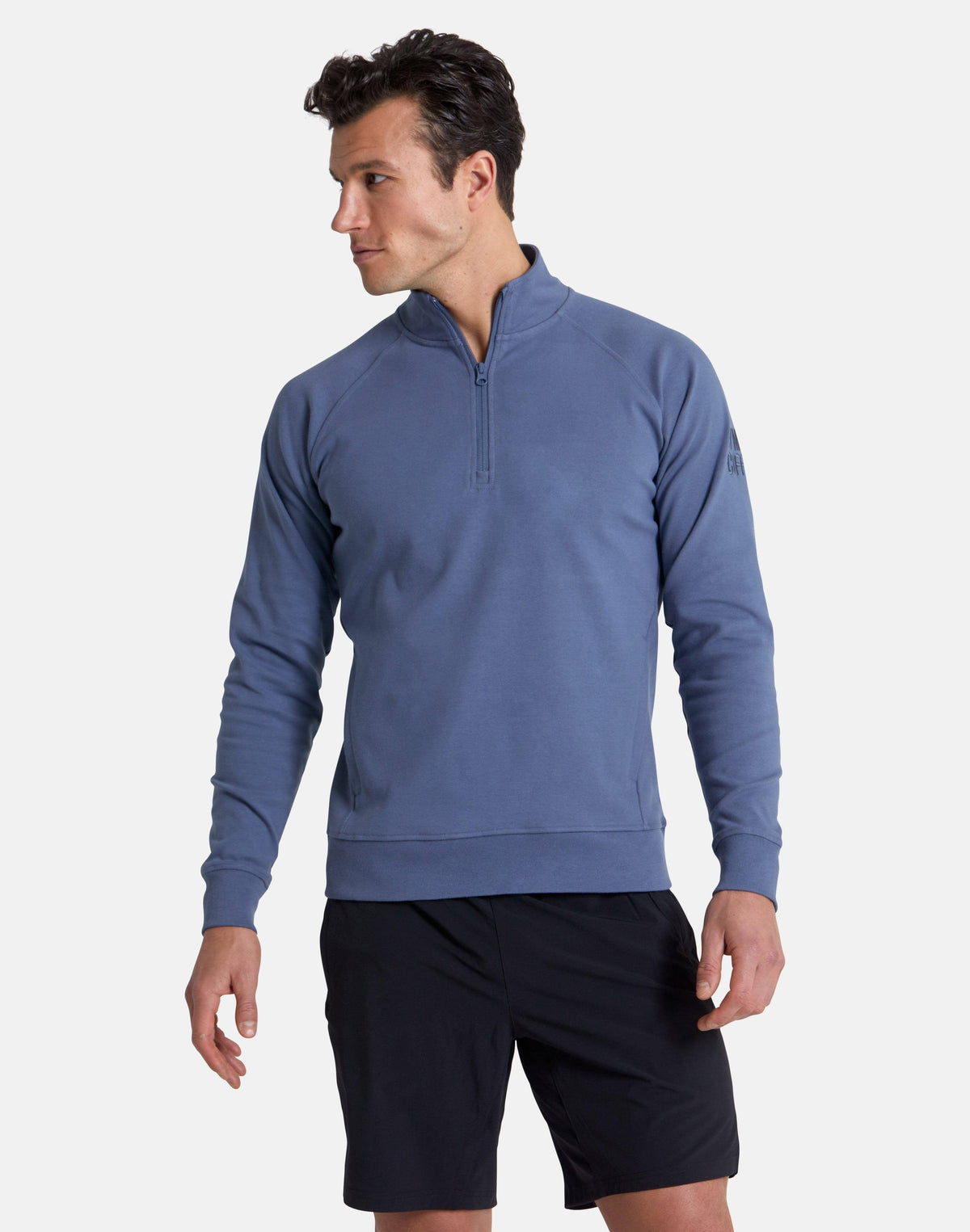 Chill Half Zip in Thunder Blue - Small / Thunder Blue