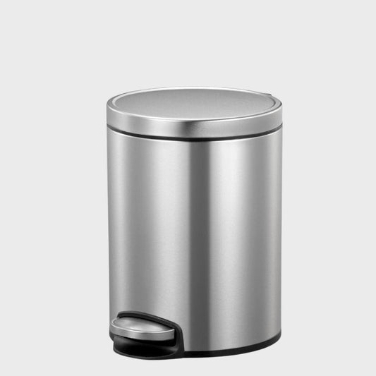 EKO Eva Bathroom Pedal Bin, 5L Titanium Blue / Single