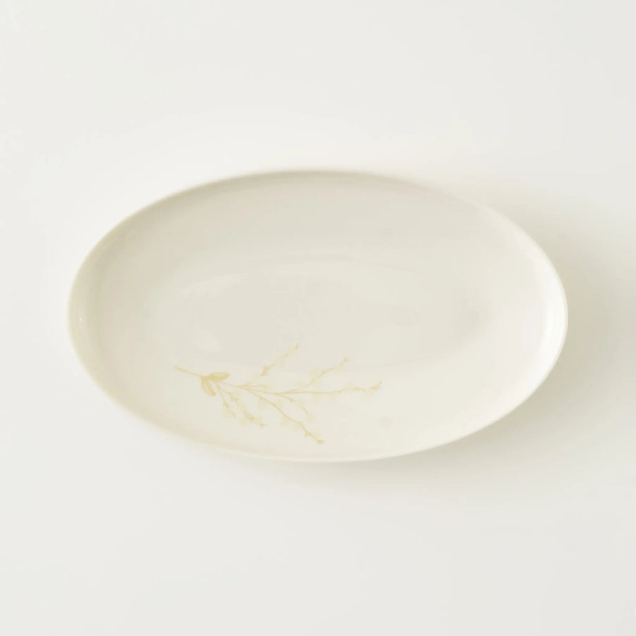 Exclusive Selection Porcelain Oval Serving Platter - 12"