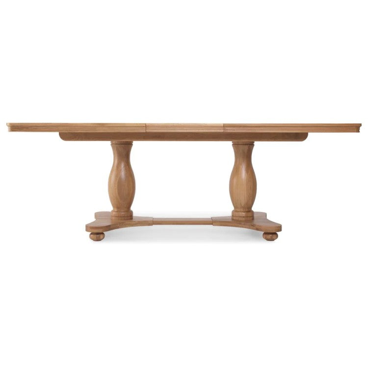 Cannes Natural Oak Extending Pedestal Dining Table