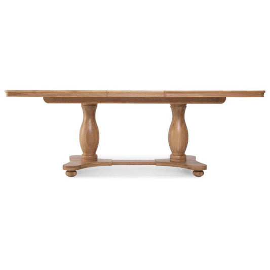 Cannes Natural Oak Extending Pedestal Dining Table