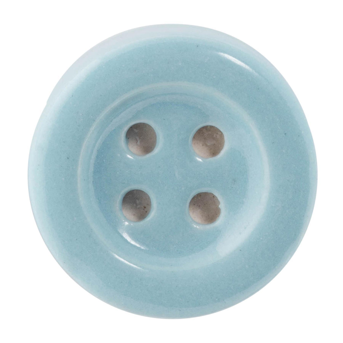 Button Ceramic Cabinet Knob - Blue