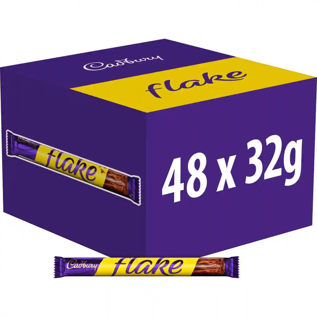 Cadbury Flake Chocolate Bar 32g (Box of 48)