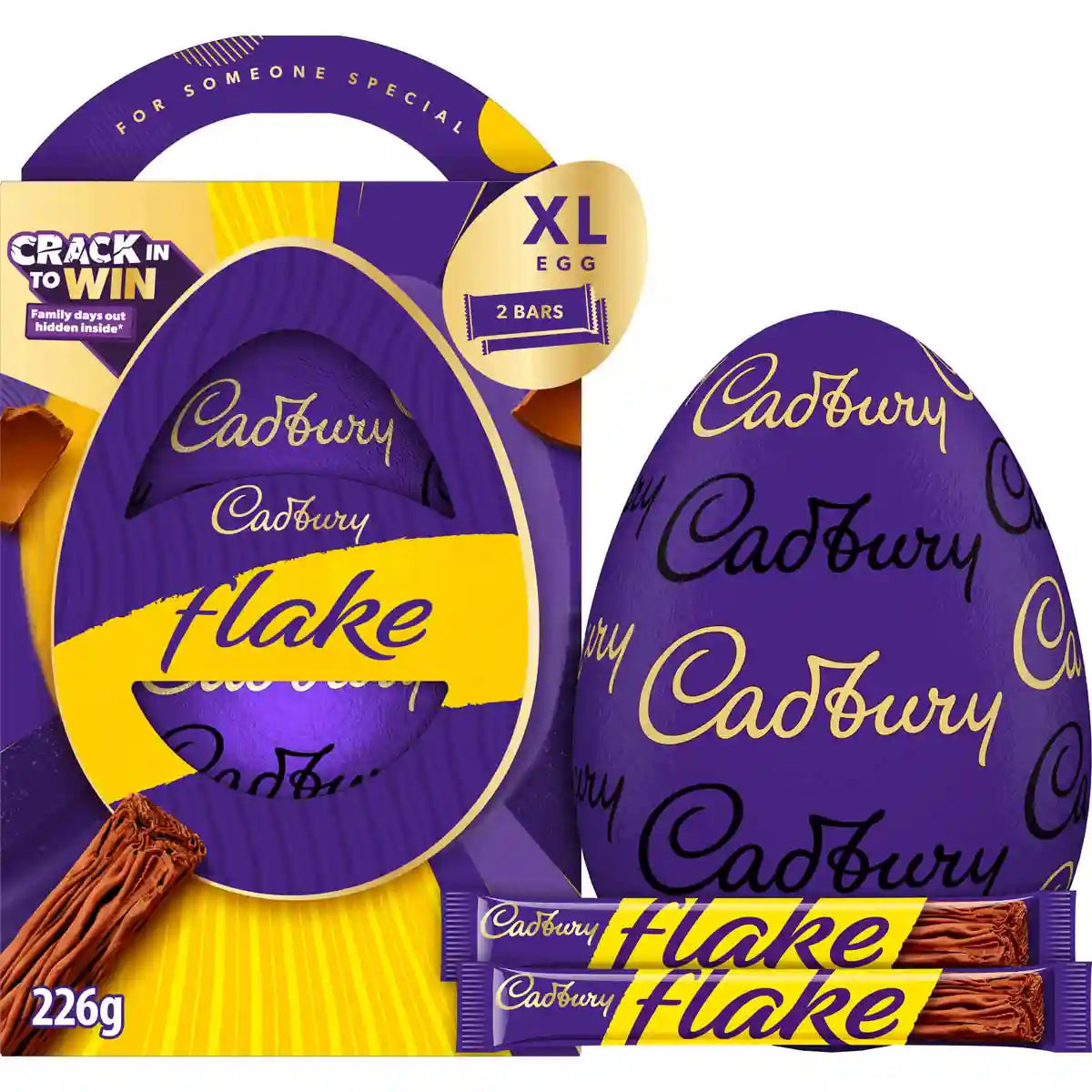 Cadbury Flake Chocolate Easter Egg 226g XL