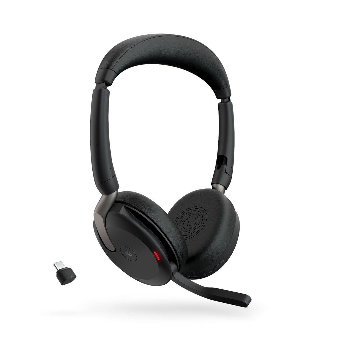 Jabra Evolve2 65 Flex USB-C UC Stereo Wireless Headset in Black with Jabra Link380