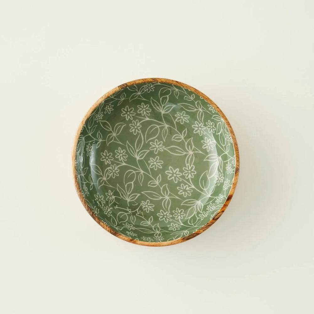 Floral Mango Serving Bowl - 8"×2"