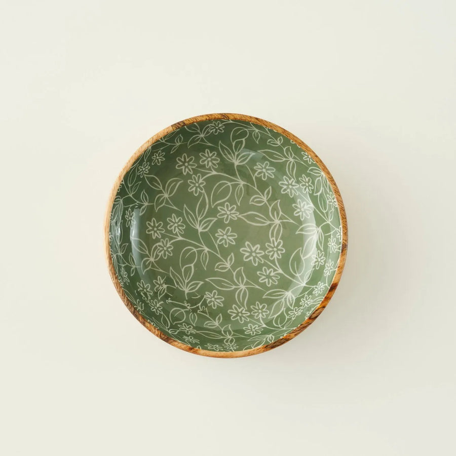 Floral Mango Serving Bowl - 8"×2"