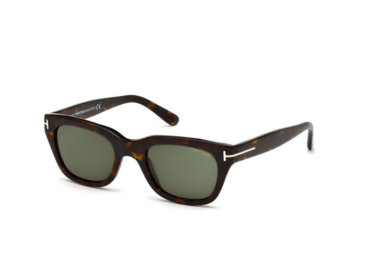 TOM FORD FT0237 SNOWDON 52N Man Sunglasses Acetate Havana Green Squared Normal