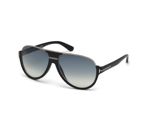 TOM FORD FT0334 DIMITRY 02W Man Sunglasses Acetate Black Blue Pilot Normal Shaded