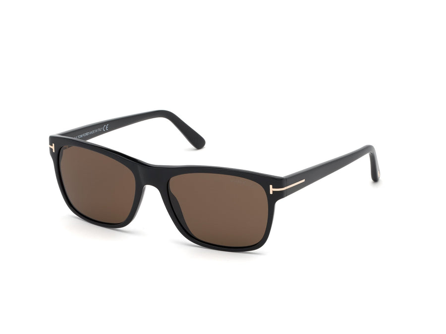 TOM FORD FT0698 GIULIO 01J Man Sunglasses Acetate Black Brown Geometric Normal