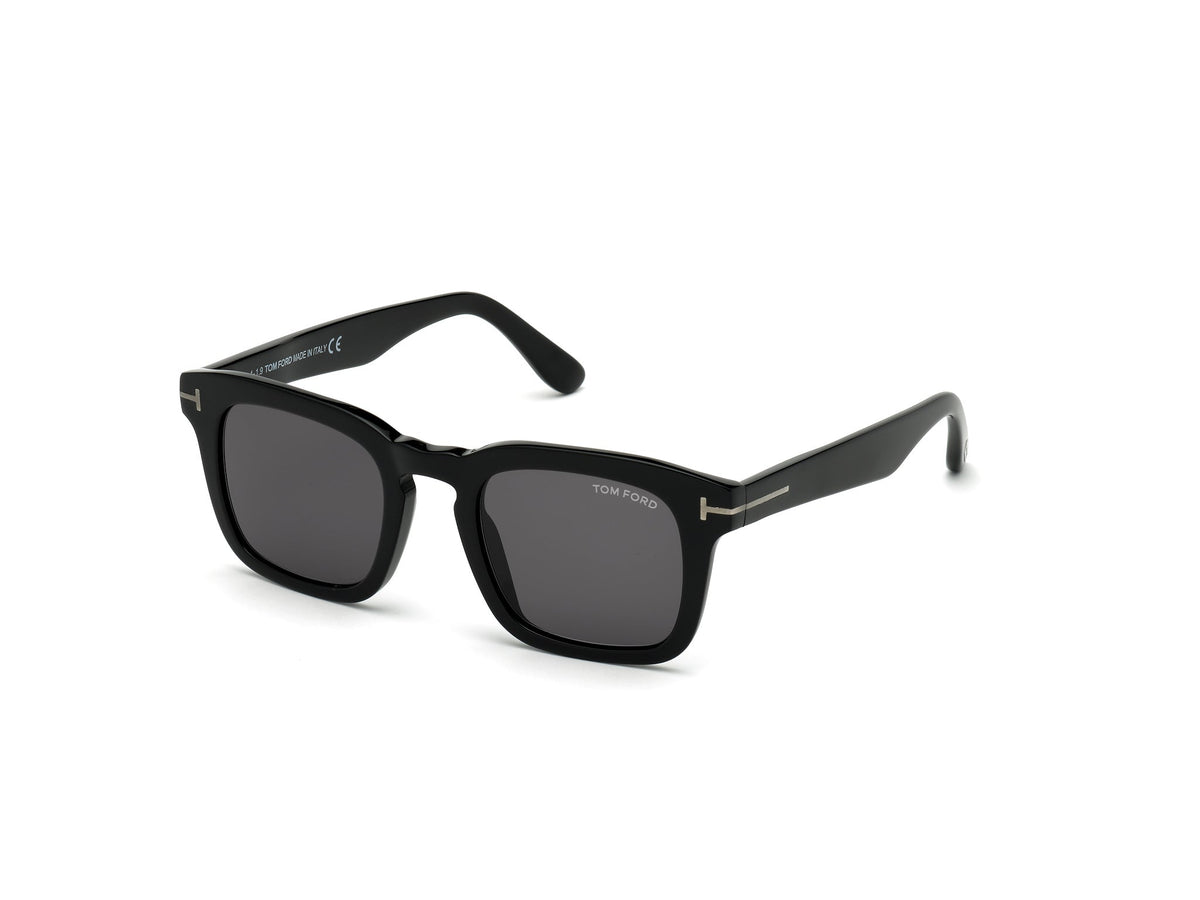 TOM FORD FT0751-N DAX 01A Man Sunglasses Acetate Black Grey Squared Normal