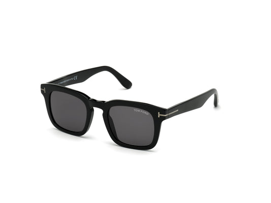 TOM FORD FT0751-N DAX 01A Man Sunglasses Acetate Black Grey Squared Normal