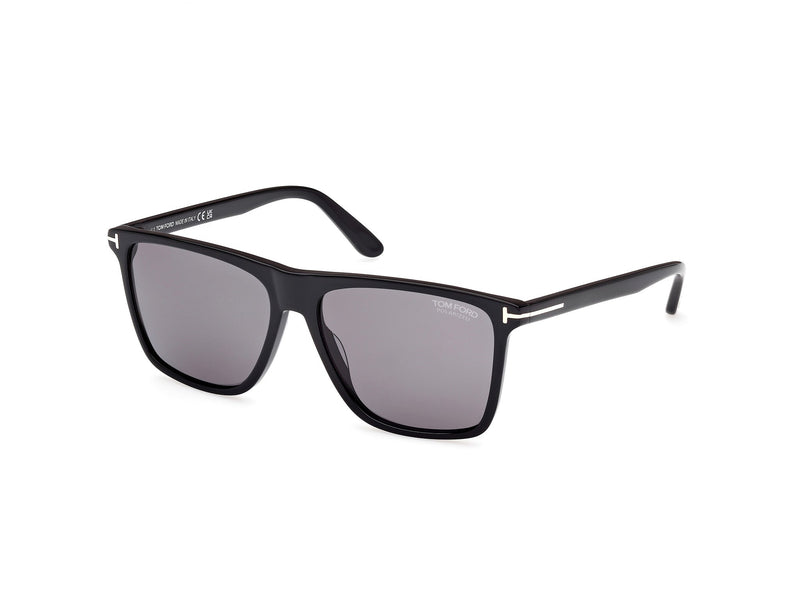 TOM FORD FT0832 FLETCHER 01D Man Sunglasses Acetate Black Smoke Squared Polarized