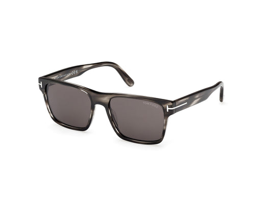 TOM FORD FT1205 CALDER 56A Man Sunglasses Acetate Havana Smoke Squared Normal