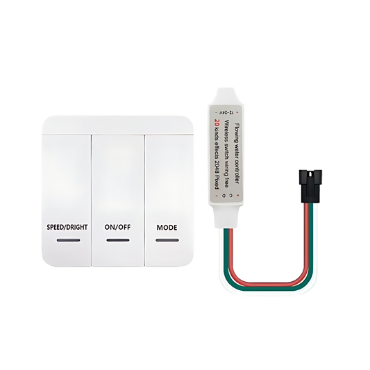 Funk LED-Controller-Set für Lauflichtstreifen – Steuerung für bis zu 125 m LED-Streifen