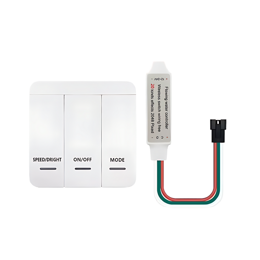 Funk LED-Controller-Set für Lauflichtstreifen – Steuerung für bis zu 125 m LED-Streifen