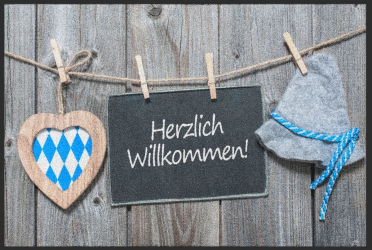 Fussmatte Herzlich Willkommen Bayrisch 4561