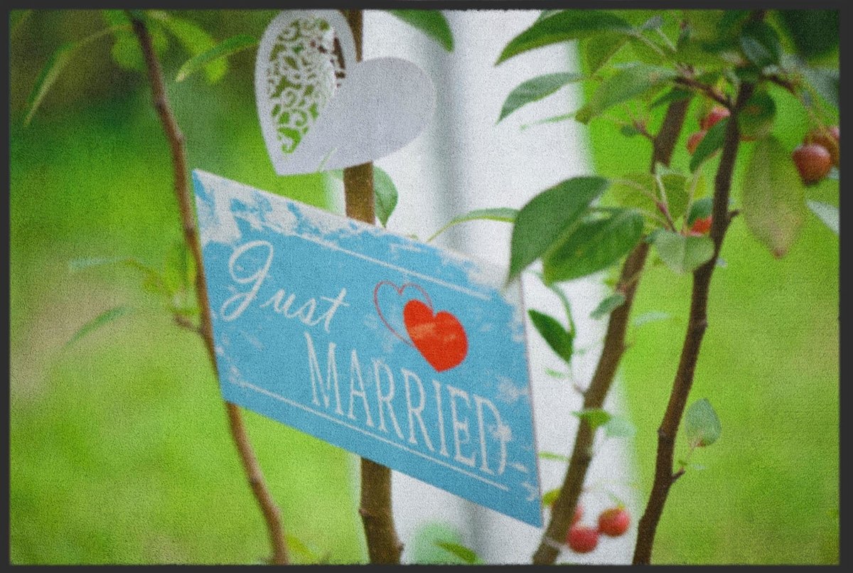 Fussmatte Hochzeit 4308