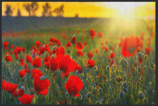 Fussmatte Mohn Feld 4546