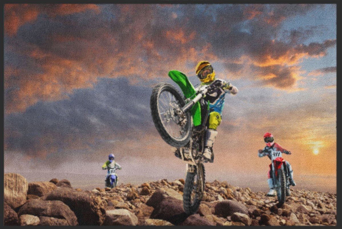 Fussmatte Motocross 4577