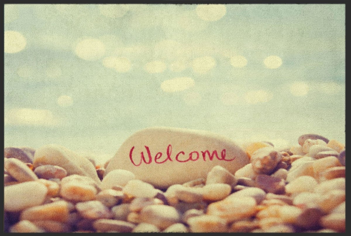 Fussmatte Welcome Steine 4331