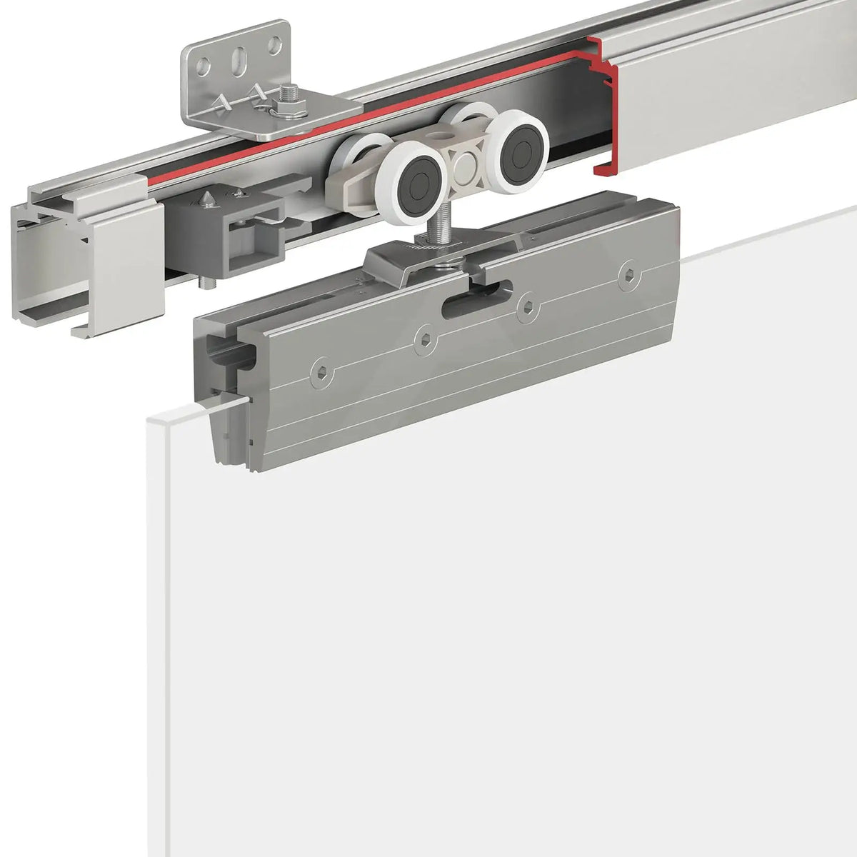G-Slide Top Hung Glass Internal Sliding Door Kit - 1200mm Track