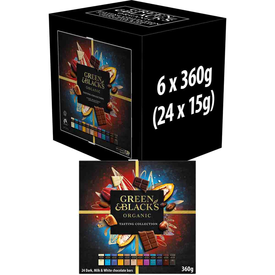 Green & Black's Chocolate Tasting Collection 360g (Box of 6)