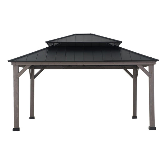 RYSY Cedar Wood Gazebo 390cm x 450cm