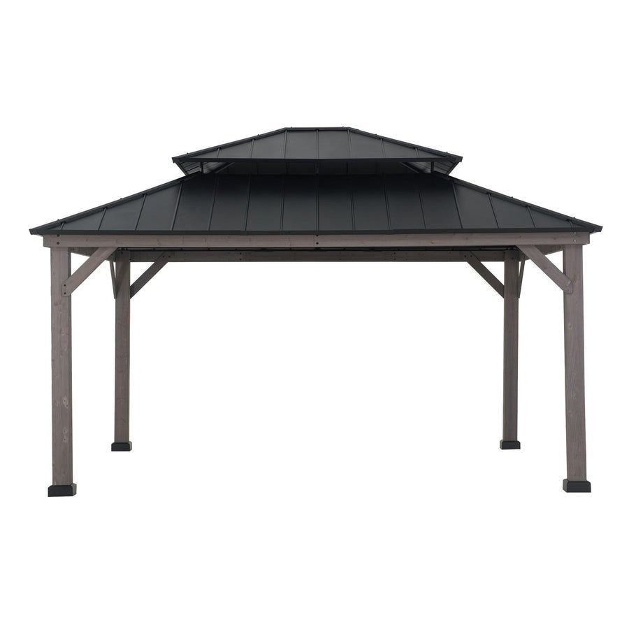 RYSY Cedar Wood Gazebo 390cm x 450cm