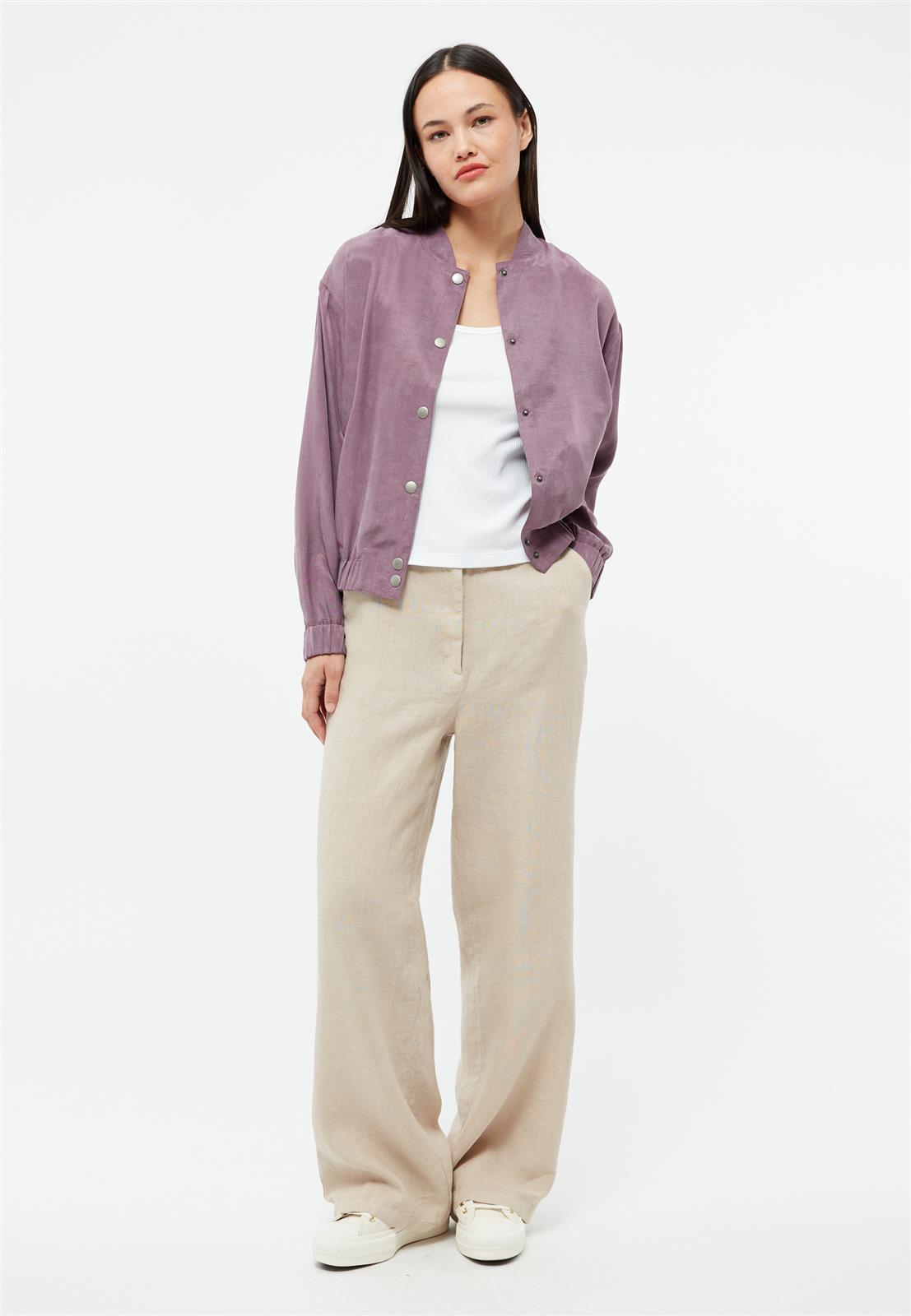 Wide Leg Leinen-Hose Modell: Beatrice