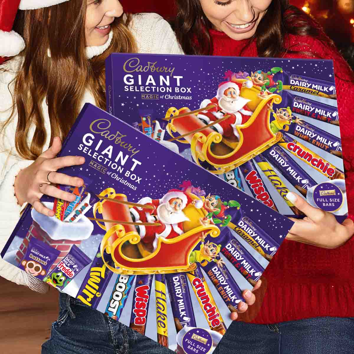 Cadbury Giant Christmas Selection Box (Bundle of 2)