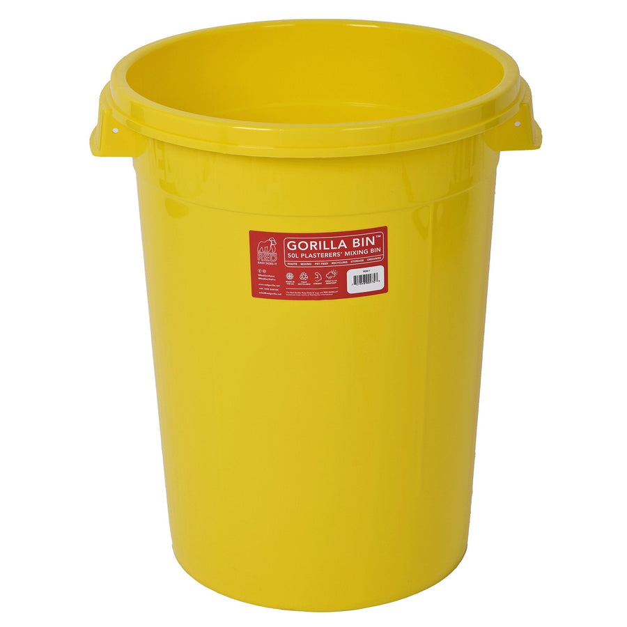 Gorilla Bin™ 50 Litre Mixing Bin | Heavy Duty Construction and Plaster Mixing Tub
