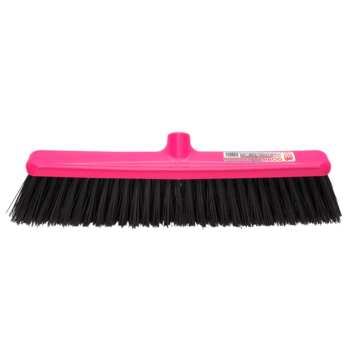 Gorilla Broom® 50cm Hard Bristle Head | Replacement Wide Heavy Duty Broom Head - Pink