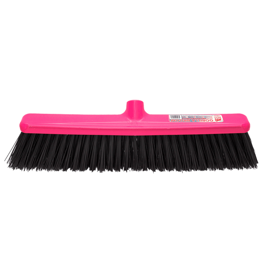 Gorilla Broom® 50cm Hard Bristle Head | Replacement Wide Heavy Duty Broom Head - Pink