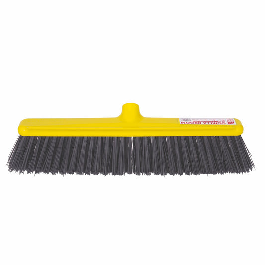 Gorilla Broom® Soft Bristle 50cm Head | Colour: Yellow